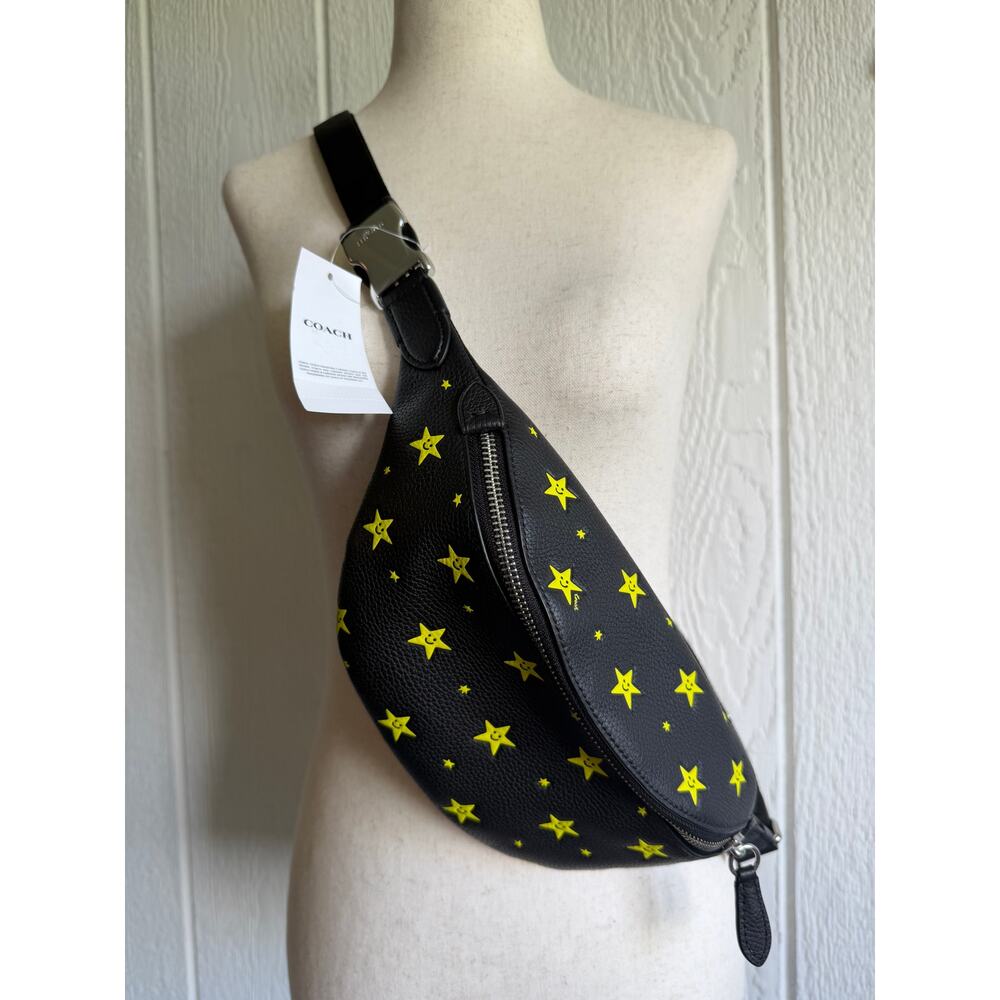 NWT Coach Charter Belt Bag 7 With Star Print